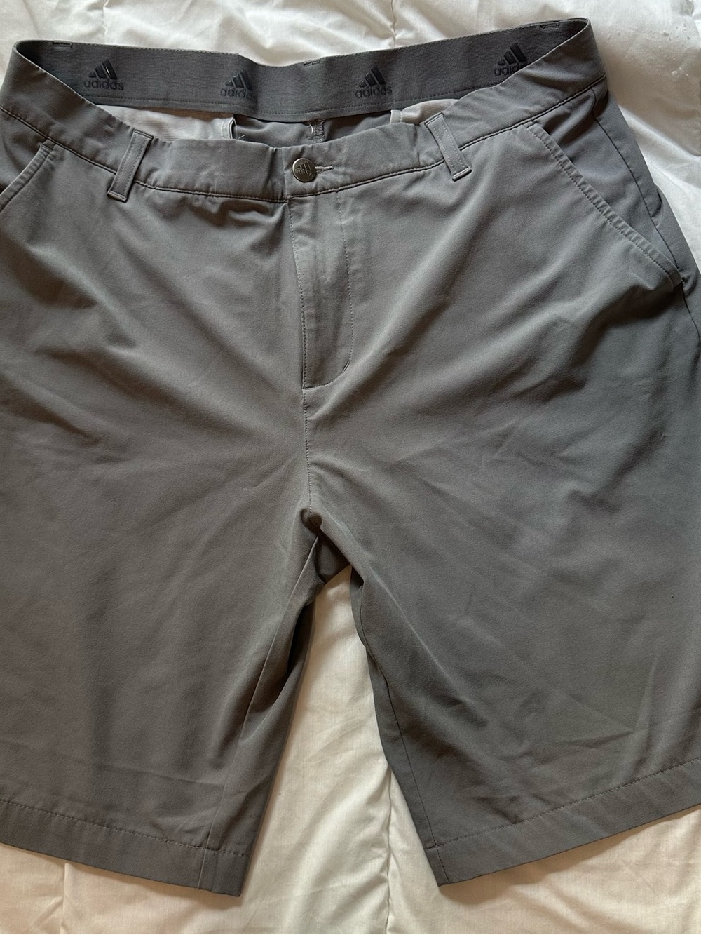 adidas Gray Stretch Hybrid Golf Shorts